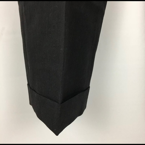 Santorelli Cuffed Pleated Charcoal Dress Pants 32 - Picture 3 of 9